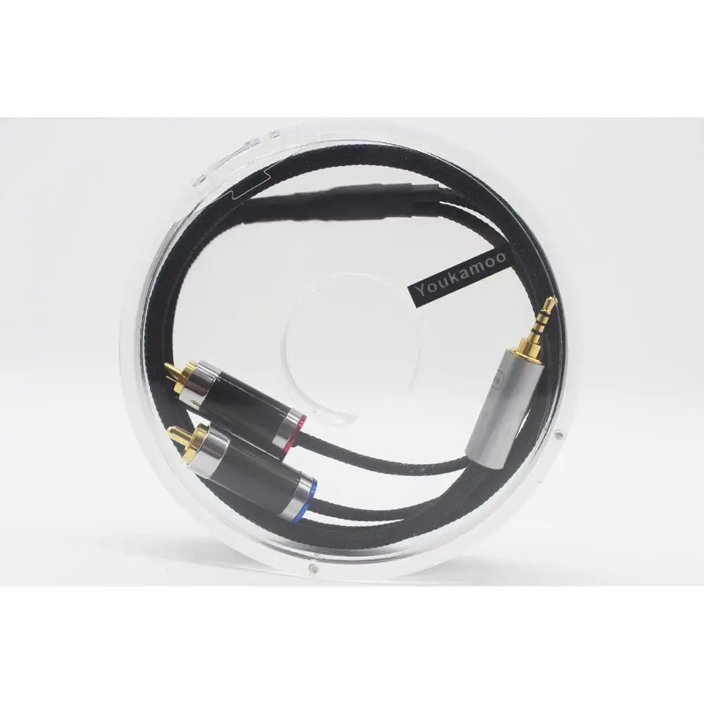 2 5mm Balanced to RCA Balanced Headphone Audio Headphone Adapter 8 Core Silver Plated Cable 2 5mm to 2 RCA 60cm