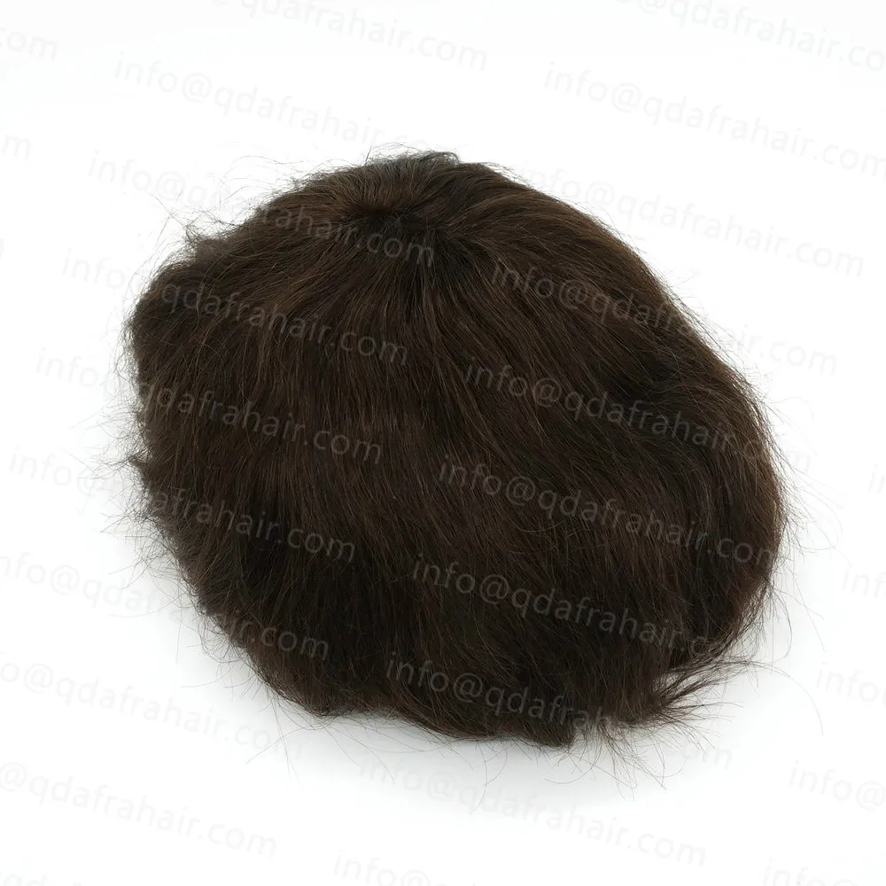 Hstonir парик для мужчин мужские волосы s шиньон индийские волосы remy Швейцарский парик на кружеве H046