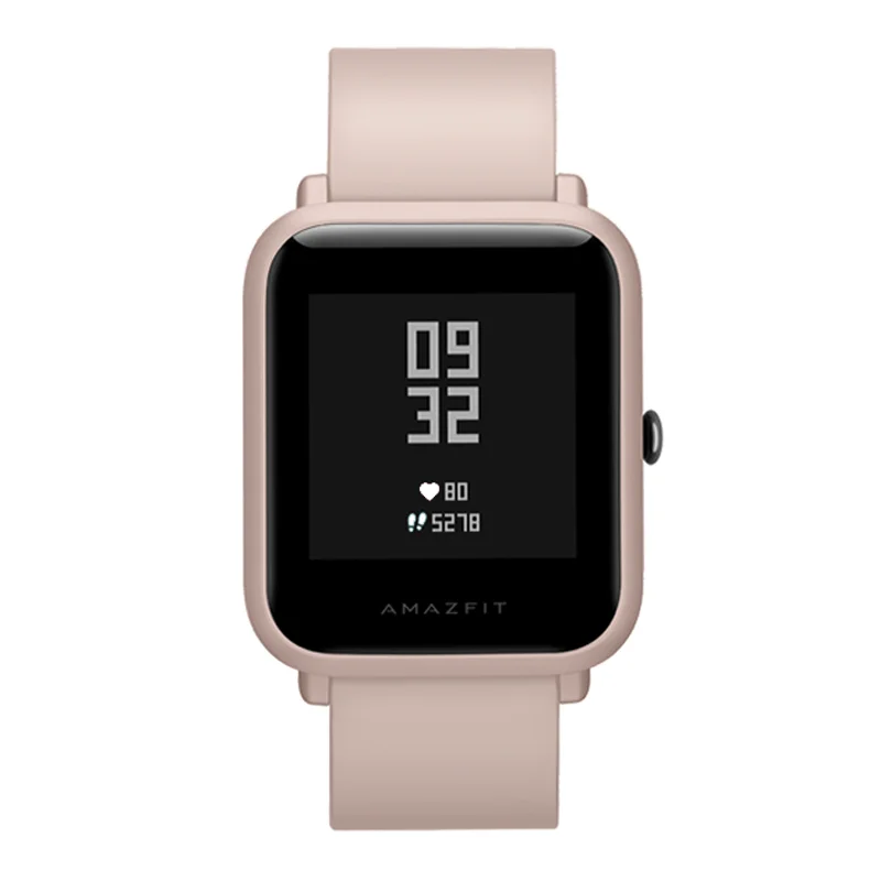 Pink Global Version Amazfit Bip Lite Xiaomi Huami Smart Watch 1.28inch Dispaly Waterproof 45 days Battery Life Heart Rate Sleep - Цвет: Pink