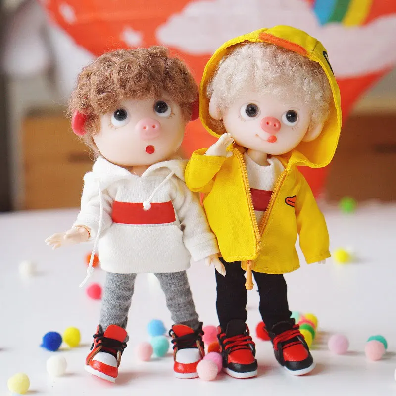 Милые полосатые длинные брюки Obitsu11 для кукол OB11 штаны 1/12 Bjd аксессуары одежды