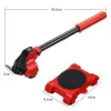 Furniture Moving Transport Tool Set 4 Mover Roller+1 Wheel Bar Heavy Duty Furniture Lifter Lifting Furniture Helper ► Photo 3/6