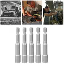 5 шт. электрическая головка для дрели набор шестигранной розетки сильно Магнитный Пневматический адаптер головка для дрели адаптер 65 мм