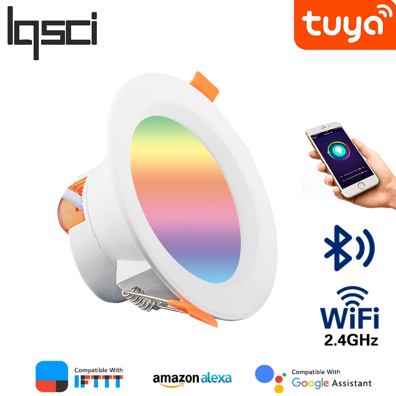 Светодиодный светильник для помещений Интеллектуальный Wi-Fi Tuya Bluetooth управление 5
