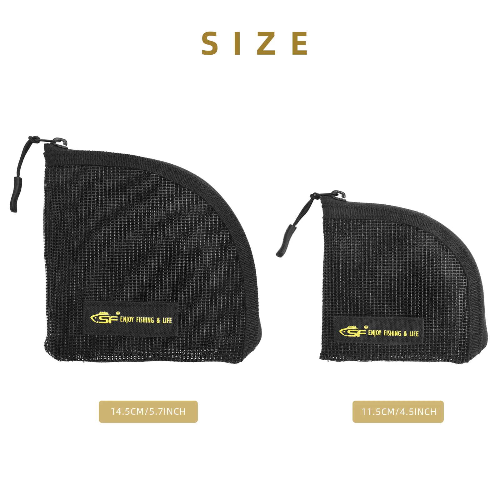 Fishing Accessories Fishing Tackle Storage Bag SF Fly Fishing Line Storage Bag Scandi Skagit Spey Tip Wallet 7 Slots Black Mesh Tapered Leader Polyleader Shooting Head Storage