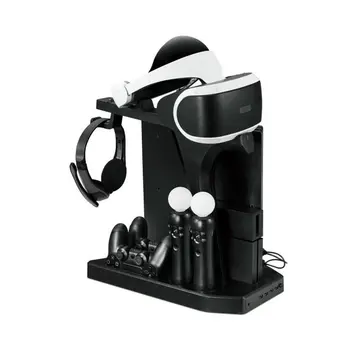 

PSVR PS4 Pro Slim Charging Display Stand Showcase for PS4 VR Playstation 4 Vertical Stand Fan Cooler Controller Charger HUB Sony