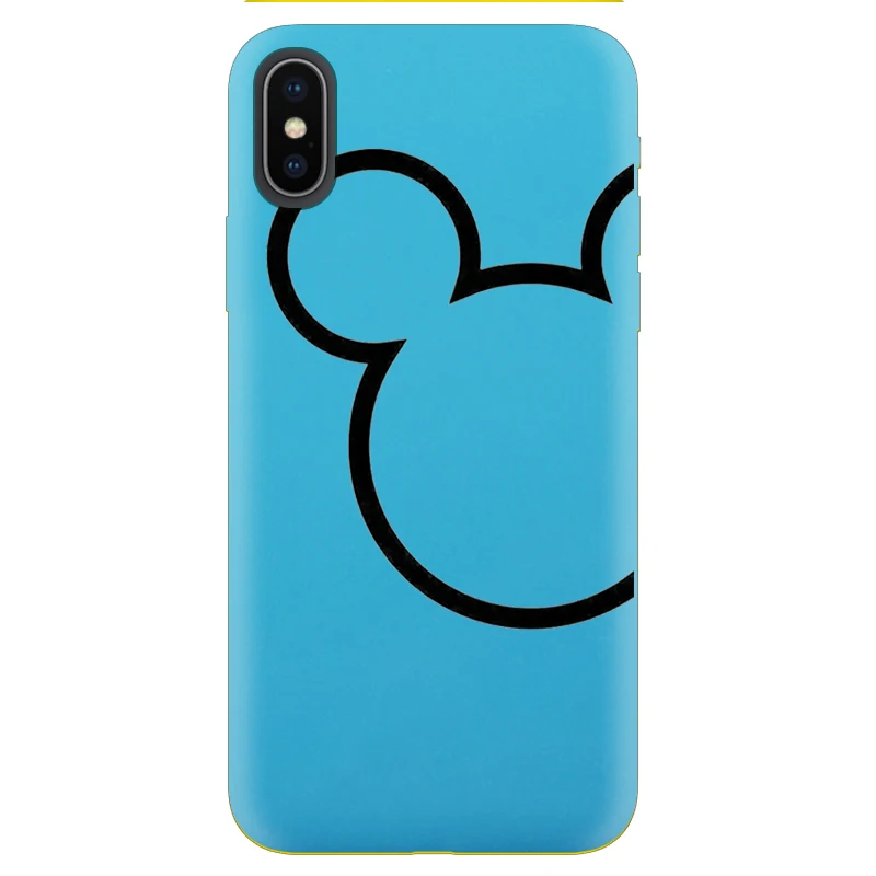 Чехол с принтом Микки для samsung Galaxy S10 S9 S8 S7 S6 Plus Lite edge Мягкий силиконовый чехол для телефона розовый чехол - Цвет: Color3Blue