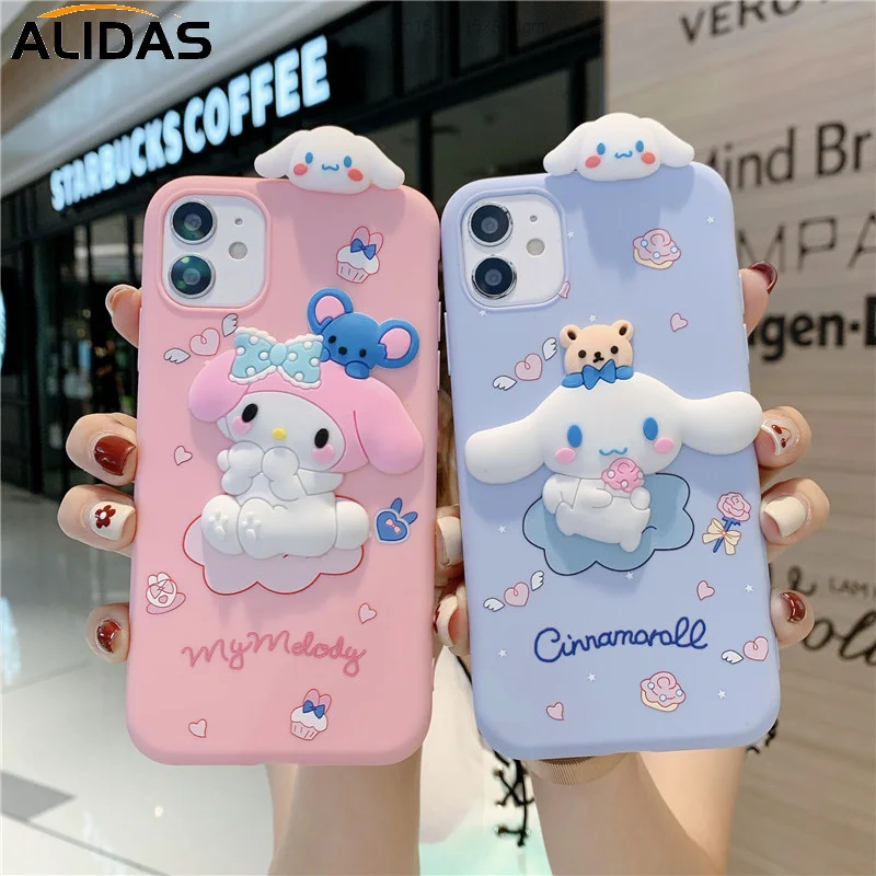 Sanrio мультфильм кукла Cinnamoroll My Melody сотовый телефон чехол для IPhone 12 12Pro 12ProMax 11 Pro Max X XS