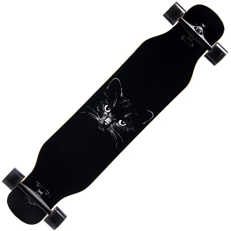 Picture 2 Профессиональный клен полный лонгборд скейтборд уличные танцы спуск Дрифт двойной рокер скейтборд - Цвет: Picture 2
