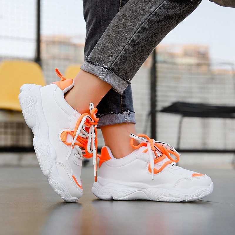 Boys' and girls' sneakers spring and summer 2020 new middle and large children's shoes girls' soft sole all-in-one children's te