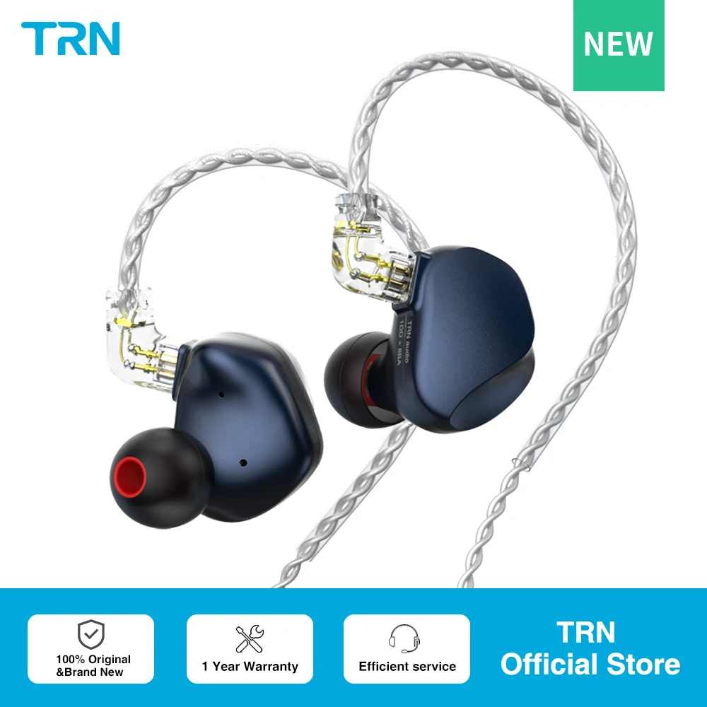 Гибридные металлические наушники-вкладыши TRN VX Pro 8BA + 1DD IEM Hi-Fi DJ монитор спортивные