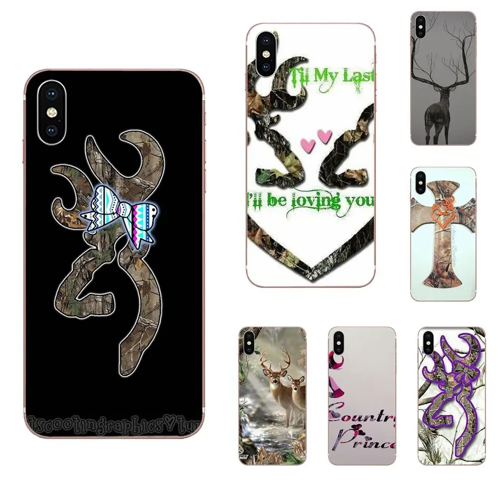 Мягкий модный чехол из ТПУ с изображением настоящего дерева камуфляжного оленя