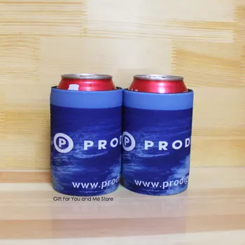 

100pcs Printing Your Logo 5mm Thickness With Bottom Neoprene Stubby Cooler Beer Can Cooler Bags Stubby Holder Promotional Gifts