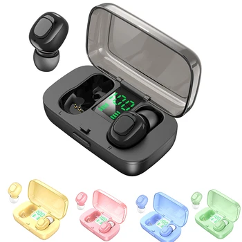 

TWS 5.0 Bluetooth Earphones Noise Cancelling HIFI HD Stereo Mini Waterproof Sport Earphone Bluetooth Headset Wireless Earbuds