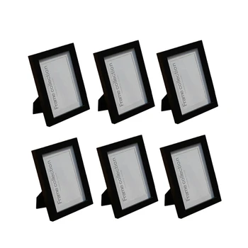 

6Pcs Black 3.5X5 Inch Picture Photo Frame Set Photo Frame for Table Top Display and Wall Mounting Home Decor
