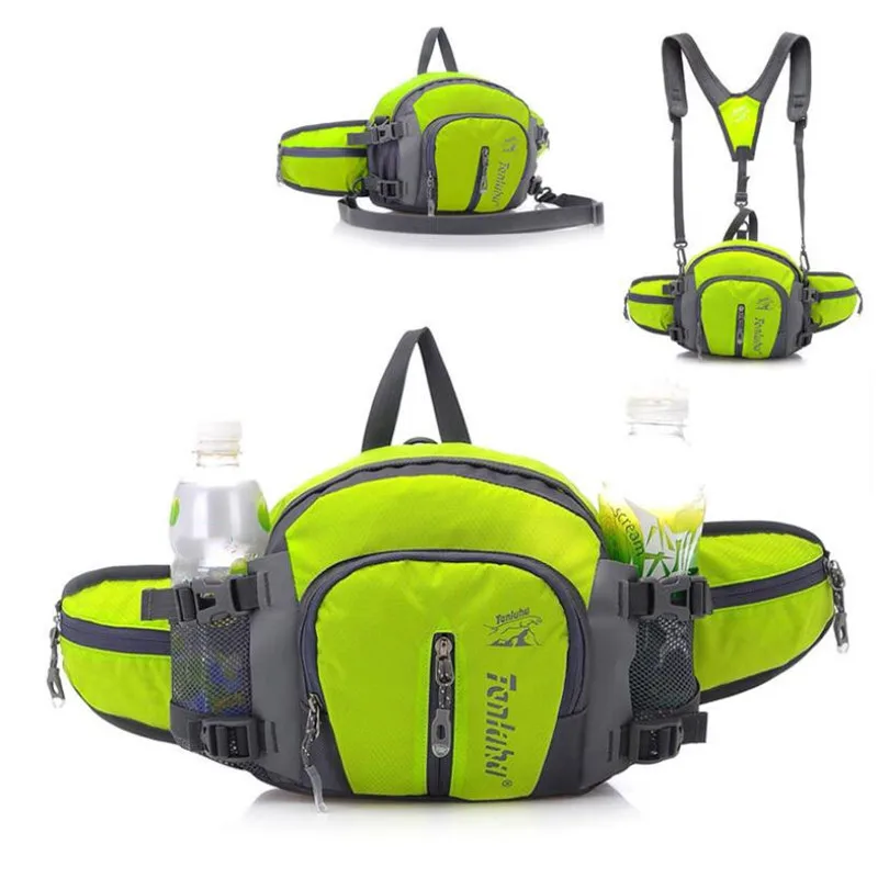 

5L Large Running Bag Outdoor Sport Bicycle Cycling Backpack Shoulder Waist Pack Men Women Hiking Camping Bike Riding Bottle Pack