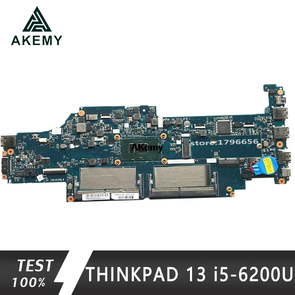 Для lenovo ThinkPad 13 s2 материнская плата для ноутбука процессор i5-6200 FRU: 01AY546 тест