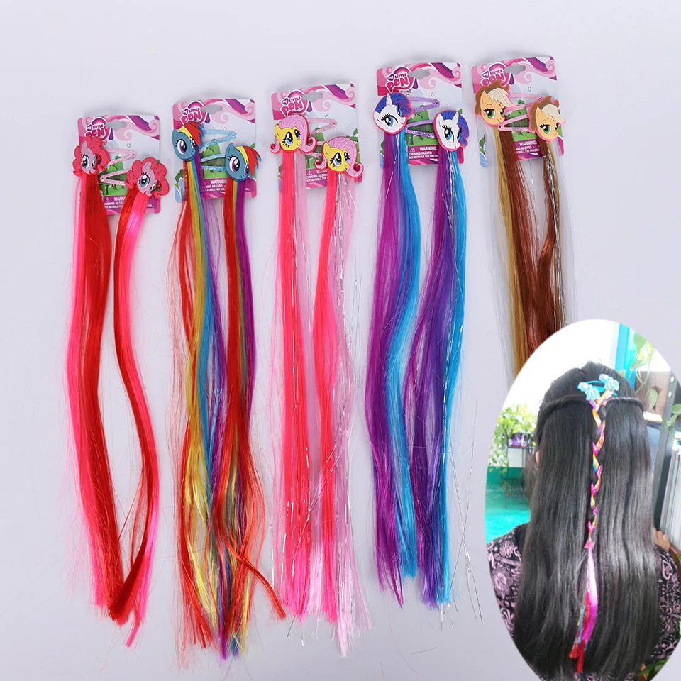 Kids Hairpins My Little Poni Cartoon Hair Clip with Long Colorful Hair  Braid Hair Barrette Lovely Baby Hair Accessories|Phụ Kiện Tóc Bé Gái| -  AliExpress