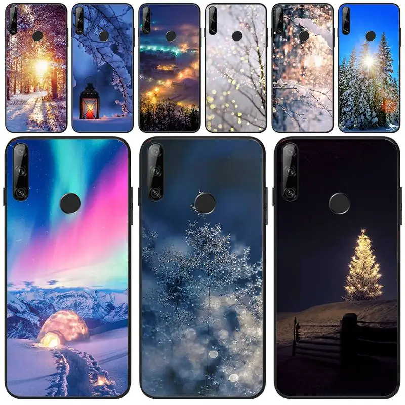 Чехол для телефона ByLoving Landscape Winter Light Snow Customer высокое качество Huawei Y5 Y6 Y7 Y9 Prime Pro II 2019