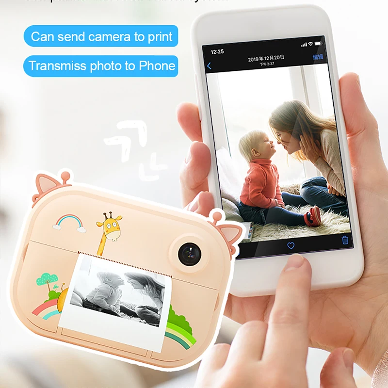 Kids Digital Camera Toys Digital Printing HD 1200W Pixel Recording WI-FI Suport Front And Rear Dual Instant Child Camera Present 4 Kids Digital Camera Toys Digital Printing HD 1200W Pixel Recording WI-FI Suport Front And Rear Dual Instant Child Camera Present 4