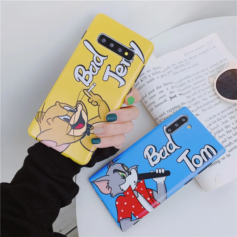 Забавный чехол для телефона с изображением из мультфильма Том Джерри samsung Galaxy S8 S9