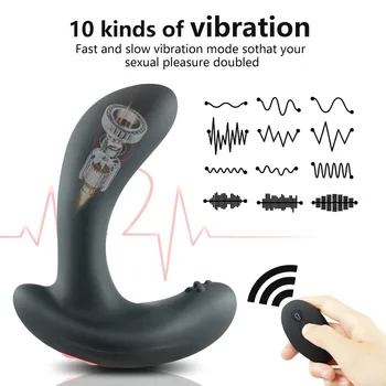Inflatable Anal Dildo Vibrator Wireless Remote Control Male Prostate Massager Huge Butt Plug Anal Expansion Sex Toys For couples 2