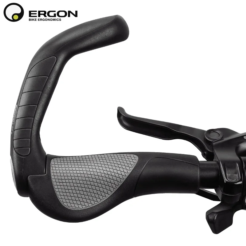 Ergon Gp5-sグリップ:スモール、ブラック グレー フレーム、パーツ