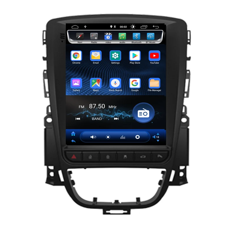 Android 8 1 Tesla вертикальный экран автомобильное радио GPS Мультимедиа для Opel Astra J Vauxhall