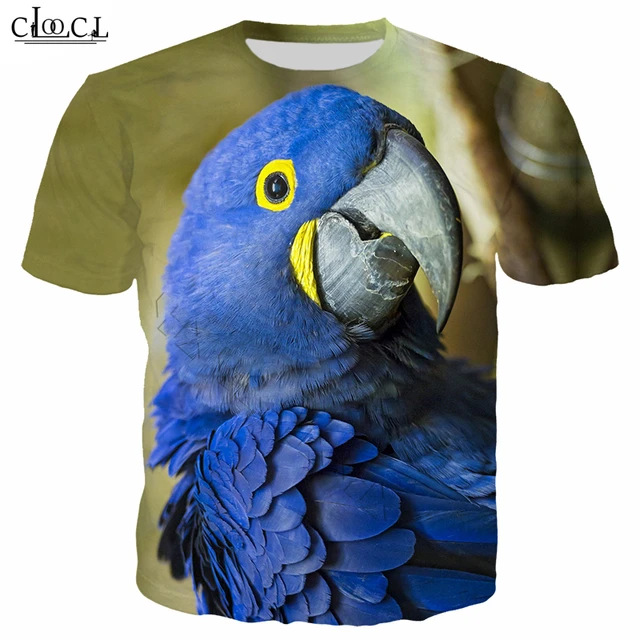  Fashion Animal Macaw T Shirt Men Women 3D Print Parrot T Shirt Short Sleeve Sweatshirt Harajuku Streetwear Tops