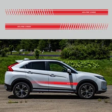 Гоночная Спортивная полоска Наклейка для Mitsubishi Eclipse Cross самоклеющаяся наклейка s авто аксессуары