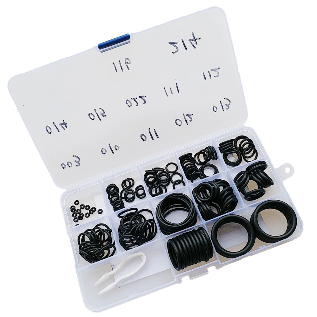 Lot 170 Rubber O Ring Kit & Case For Scuba Diving Tank DIN Valve Hose Gauges