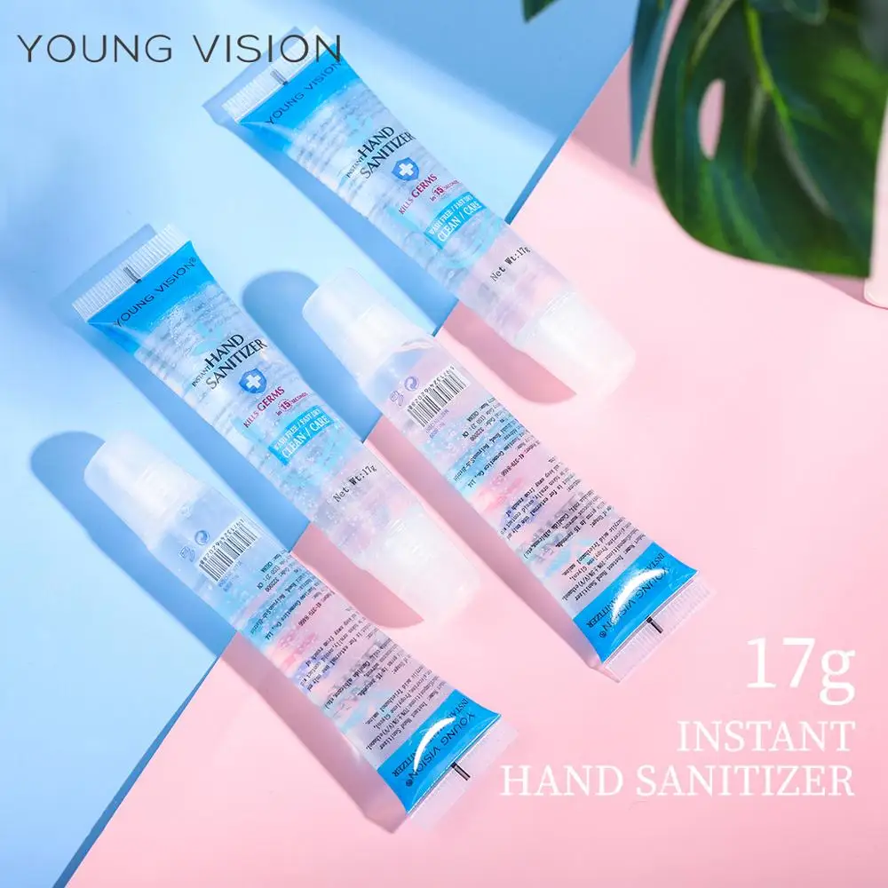 YOUNG VISION hand sanitizer gel hidroalcoholico mini size 17g 70% alcohol wash free hand care gel antibacterial hand gel MN161 YOUNG VISION hand sanitizer gel hidroalcoholico mini size 17g 70% alcohol wash free hand care gel antibacterial hand gel MN161