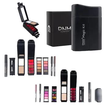 

6pcs Mini Make Up Set Eyebrow Pencil, Eyeliner, Eye Shadow, Moisturizing Lipstick, Dressing Powder, Mascara,Makeup Tool