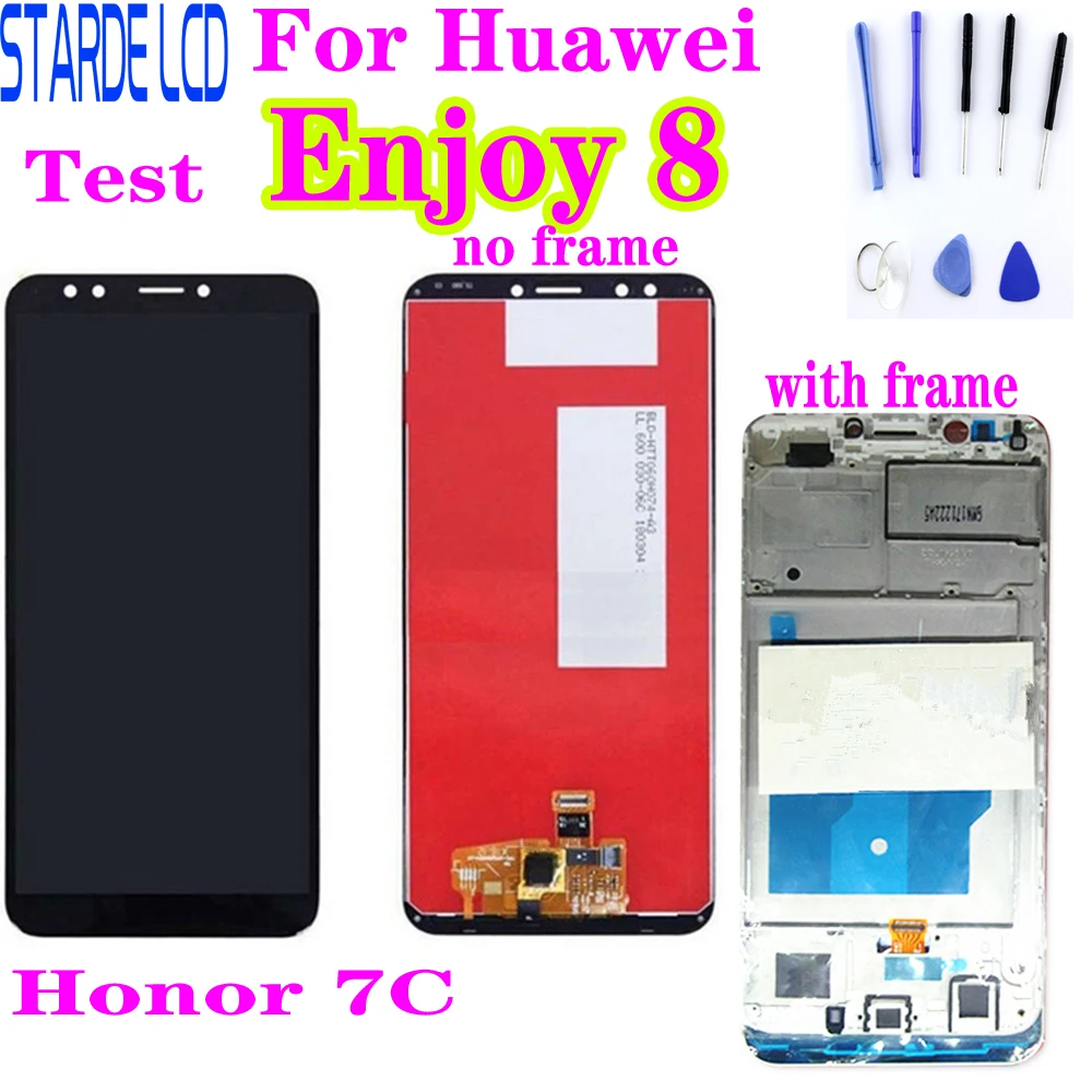 Для Huawei Enjoy 8 ЖК-дисплей и сенсорный экран в сборе запчасти 5 99 дюймов для Honor 7C LND-AL30