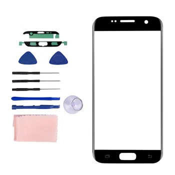 

New 3 Colors Screen Lens Cover Compatible for Samsung Galaxy S7 Edge Front Glass Screen Lens Replacement Repair Kit 19Sep12