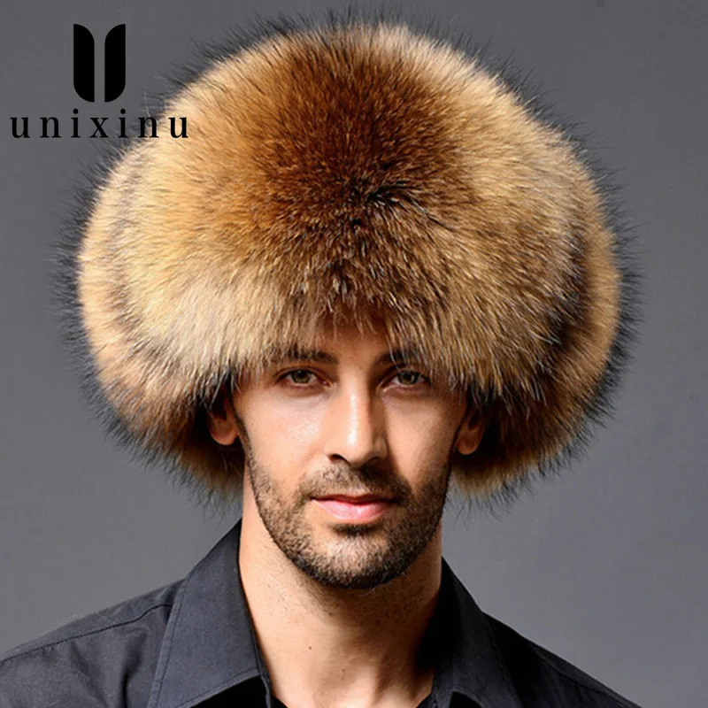 russian leather hat