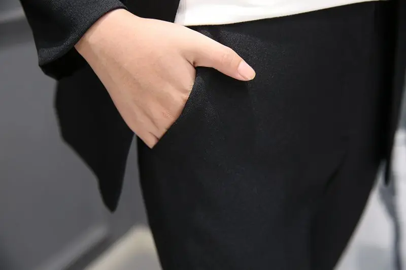 Set vrouwen lente casual suits vrouwen nieuwe professionele OL sets van decoratie herfst klein jasje negen broek twee sets