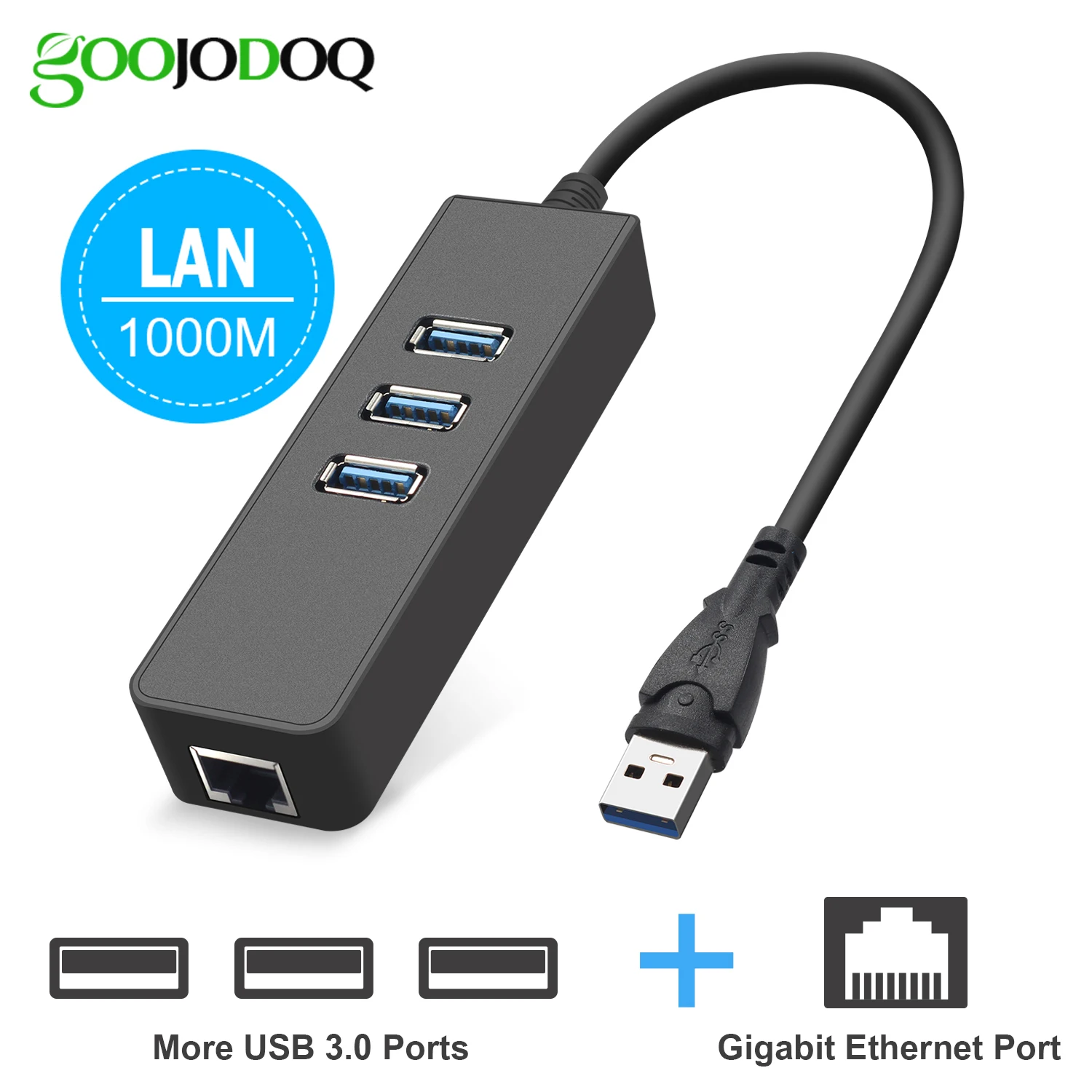 USB 3.0 Type A to HDMI and Gigabit Ethernet Adapter