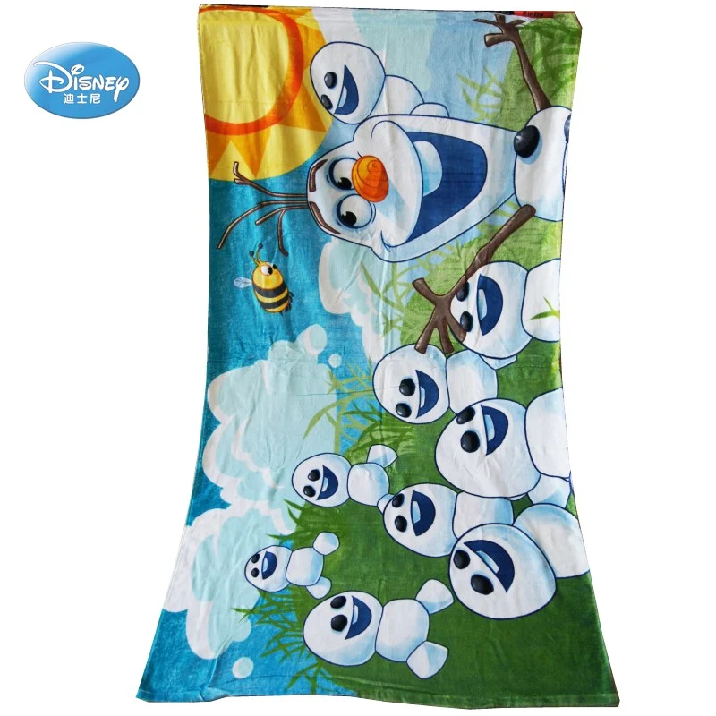 Дисней мятный зеленый Rangled Рапунцель принцесса Лето Спорт Микки Маус банное полотенце мочалка леди пляжное полотенце Душ бассейн полотенце - Цвет: Olaf