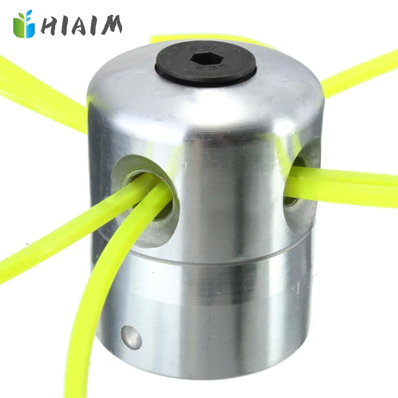 Aluminum Grass Trimmer Head Brush Cutter Head Lawn Mower Cutting Line Trimmer Replacement Tool Part