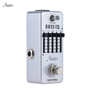 

Rowin Equalizer Guitar Effect Pedal Bass Guitar Equalizer Pedal 5-Band EQ Aluminum Alloy Body True Bypass