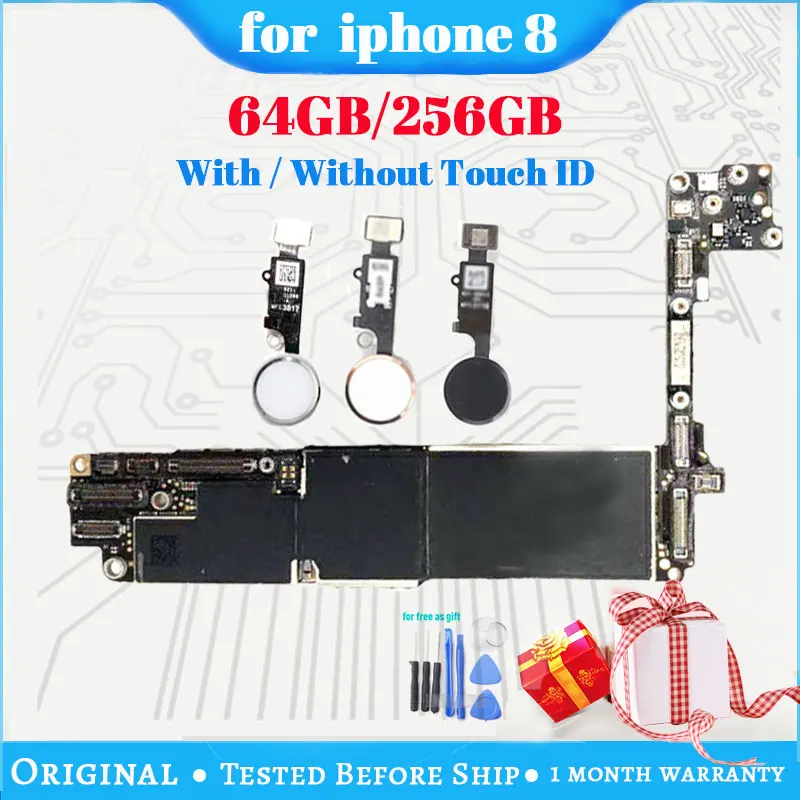 Бесплатный iCloud для материнской платы iPhone 8 с Touch ID/без ID оригинальная