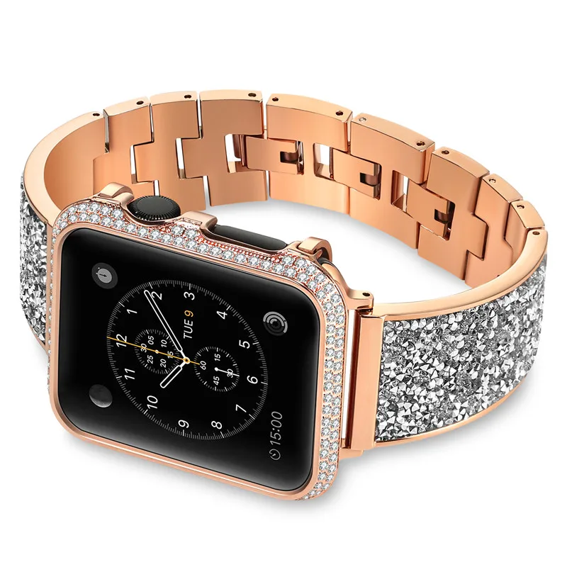 Ремешок из нержавеющей стали для apple watch band 38/42 мм металлический браслет 4 44/40 со