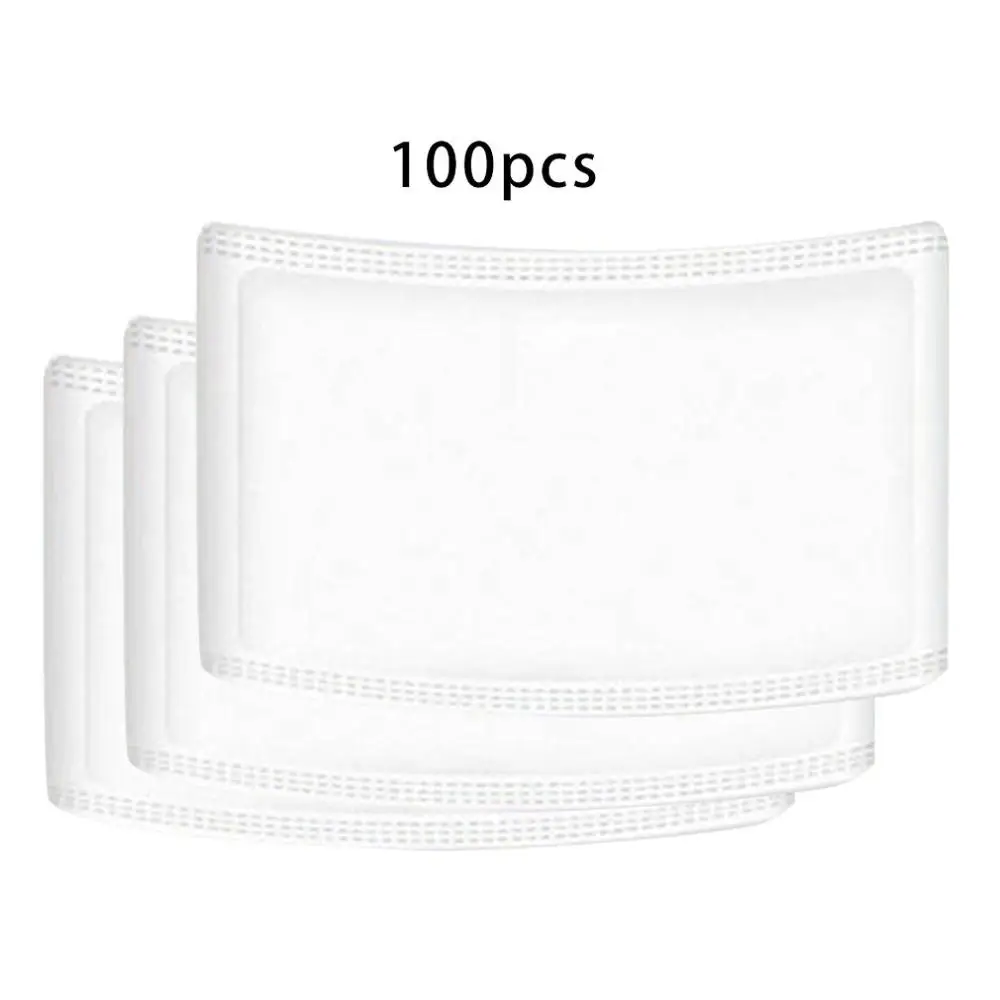 

100 Pieces Disposable Masks Gasket Safety Anti Dust Breathable Mouth Face Mask Replacement Pad Health 3 Layer Masket