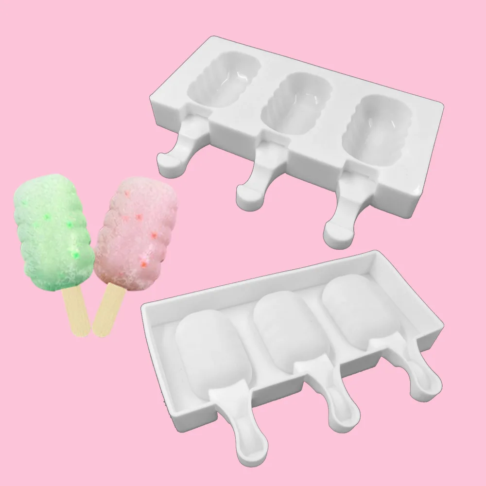 Silicone Ice Cream Molds Ice Lolly Moulds Freezer Ice Cream Bar Molds IT 