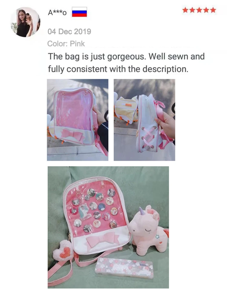 Прозрачный женский рюкзак с милым бантом, сумки для школы, мини-рюкзаки розового и черного цвета для девочек-подростков, модная сумка для книг