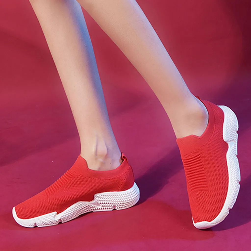 SAGACE/большие размеры; женская и мужская повседневная обувь без шнурков сетчатая спортивные туфли; прогулочная обувь; Мужская и женская повседневная спортивная обувь для бега