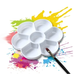 7 Holes Palette High Quality Acrylic Gouache Watercolor Paint Palette Plastic Drop Shipping
