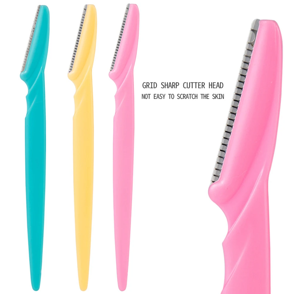3Pcs/lot Eyebrow Razor Facial Eyebrow Hair Remover Eyebrow Trimmer Sharp Mini Makeup Knife Shaper Shaver Makeup Tool
