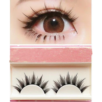 

Natural Long Cosplay Makeup Cross Strip False Eyelashes Black Eye Lashes-s4