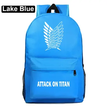 

Christmas Cartoon Anime Wings Attack On Titan Boy Girl Book School bag Women Bag pack Teenagers Schoolbags Men Student Backpack